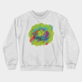 Easter egg paint Crewneck Sweatshirt